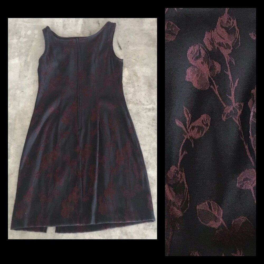 Vintage 90s Y2K Dress Grunge 5 6 Bodycon Floral Fairy Goth Whimsigoth Prom USA